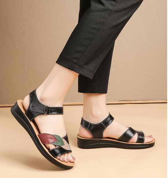 サンダル レディース 疲れない べたんこ 歩きやすい 疲れない おしゃれ ブラック オフホワイト