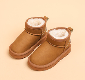 ムートンブーツ キッズ ムートン スノーブーツ 暖かい 大きいサイズ ブラック ブラウン グリーン