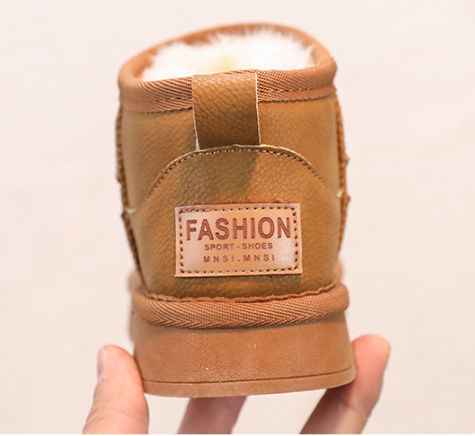 ムートンブーツ キッズ ムートン スノーブーツ 暖かい 大きいサイズ ブラック ブラウン グリーン