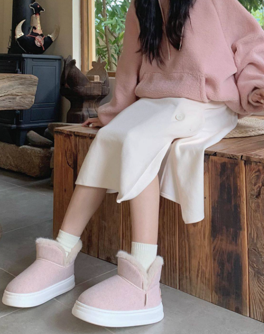 ムートンブーツ レディース ムートン ショートブーツ 履きやすい 厚底 歩きやすい ３カラー