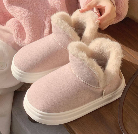 ムートンブーツ レディース ムートン ショートブーツ 履きやすい 厚底 歩きやすい ３カラー