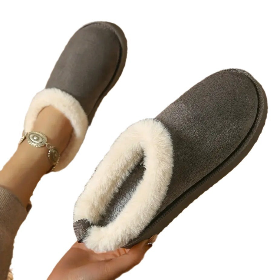 サンダル レディース ファー スリッパ 屋内 屋外 暖かい べたんこ 履きやすい ４カラー