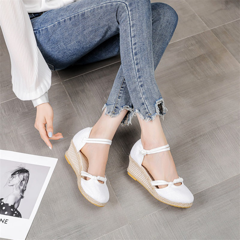 サマーサンダル ウェッジヒール ヨーロッパ レジャー 韓国サンダル