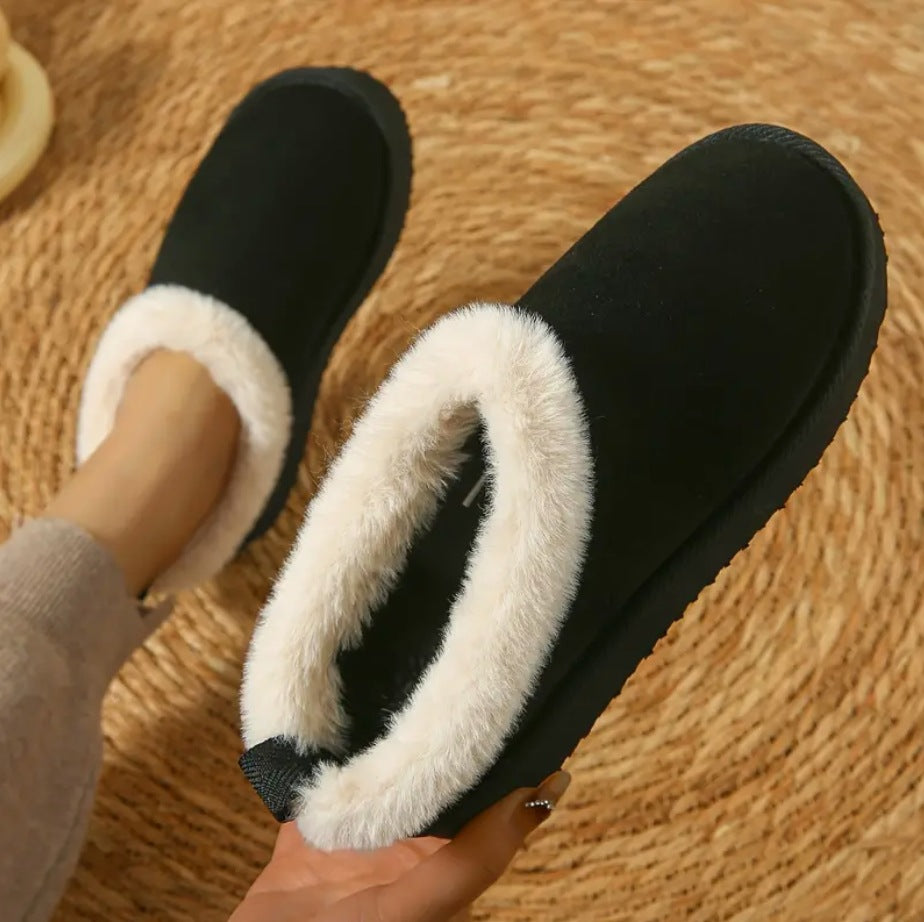 サンダル レディース ファー スリッパ 屋内 屋外 暖かい べたんこ 履きやすい ４カラー