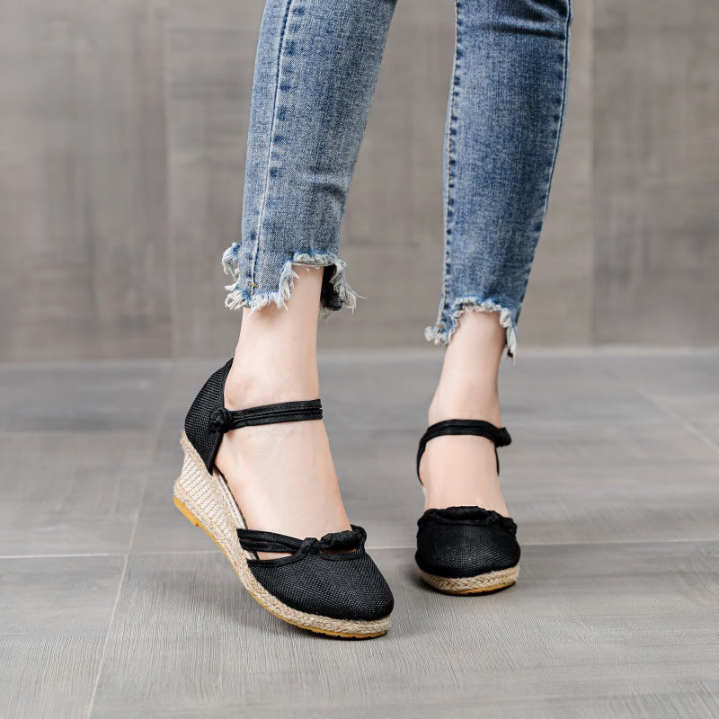 サマーサンダル ウェッジヒール ヨーロッパ レジャー 韓国サンダル