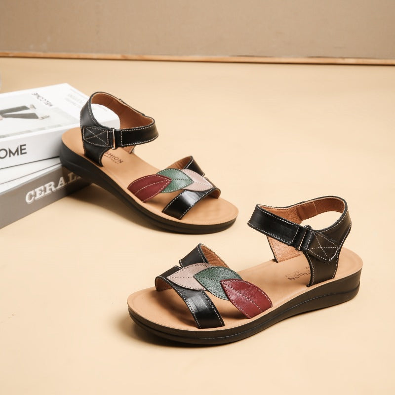 サンダル レディース 疲れない べたんこ 歩きやすい 疲れない おしゃれ ブラック オフホワイト