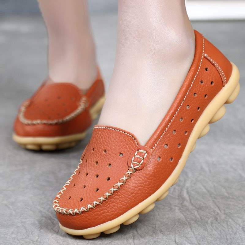 つま先 隠れる サンダル フラットソール レディース 夏 軽やか 通気性 かかとが隠れる オレンジ 35-41