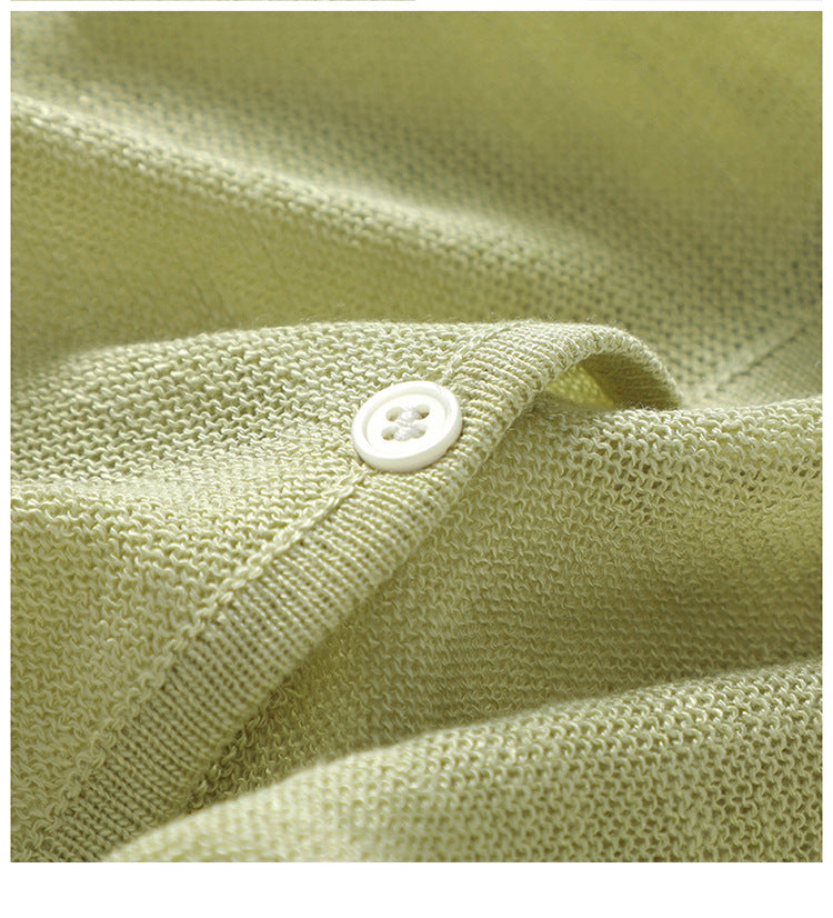 薄手日焼け止めジャケット 2023年夏新作ニット多用途長袖ラウンドネックトップスレディースアウターバンブーリネンルーズカーディガン