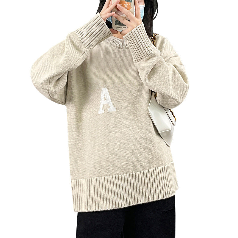 ニット レディース トップス セーター プルオーバー ４サイズ ３色 春 ゆるい カジュアル