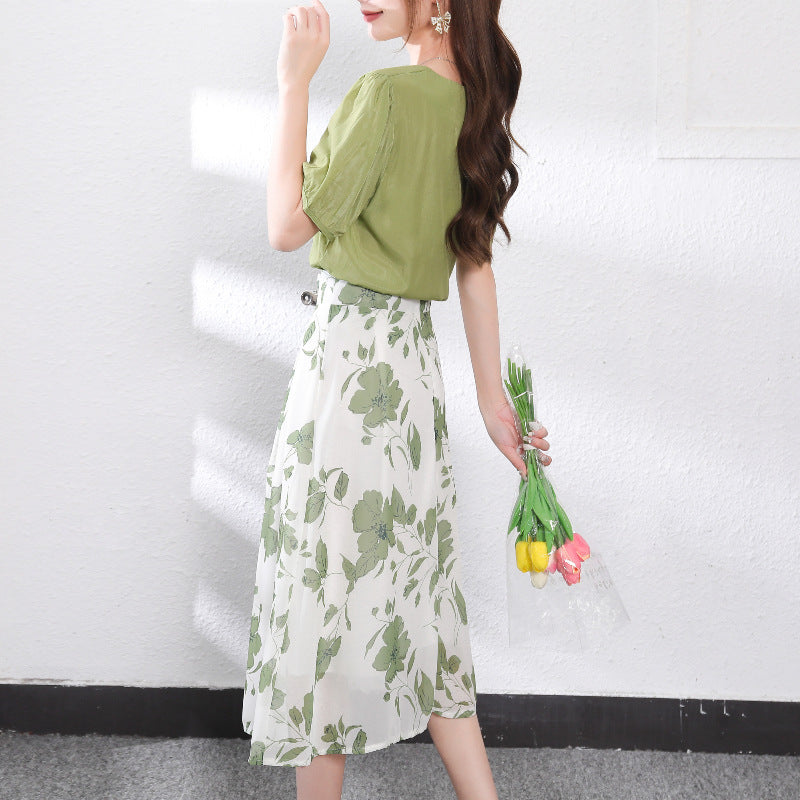 レディース ツーピース スリムフィット 韓国スタイル エレガントでスタイリッシュ ウエスタンスタイル 多用途