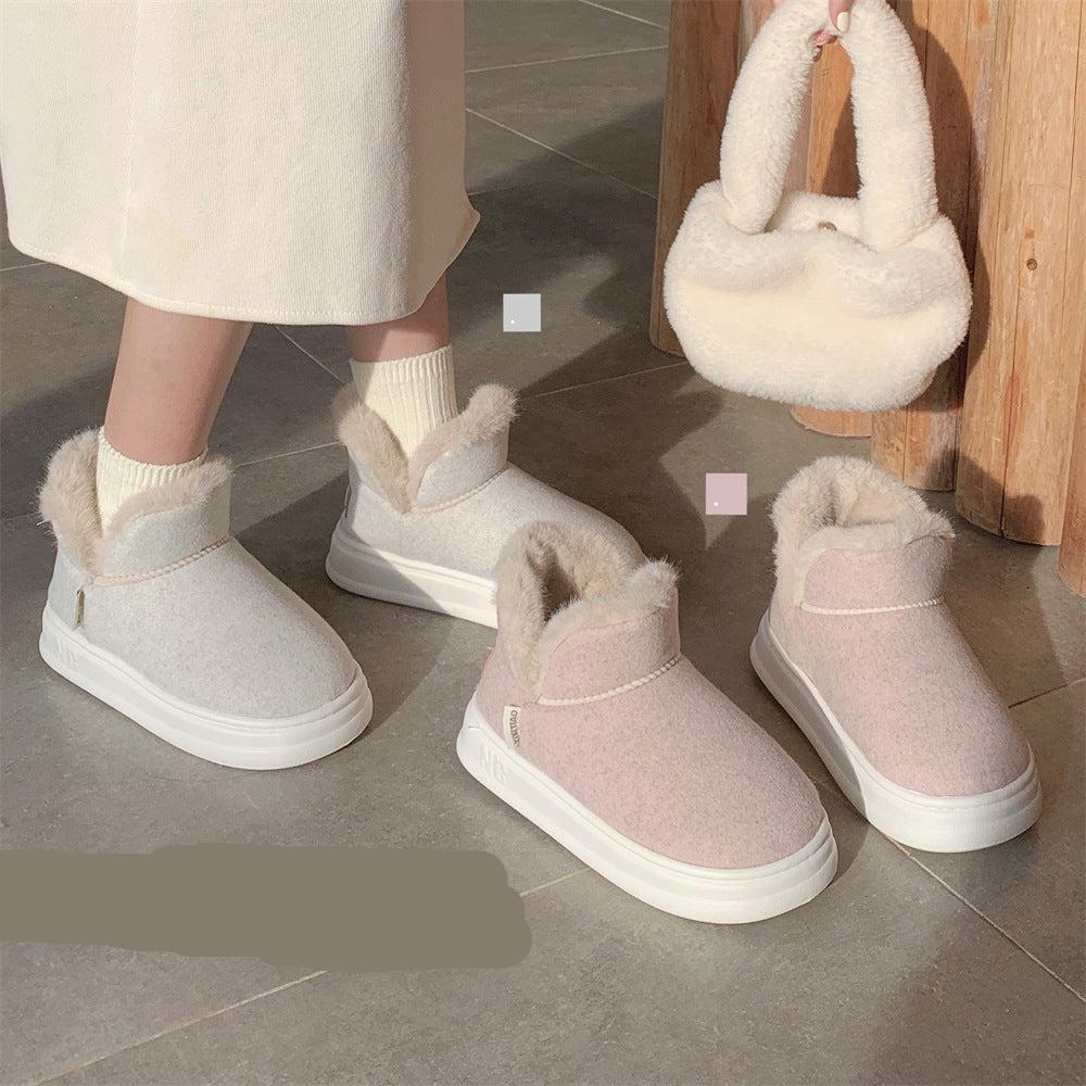 ムートンブーツ レディース ムートン ショートブーツ 履きやすい 厚底 歩きやすい ３カラー