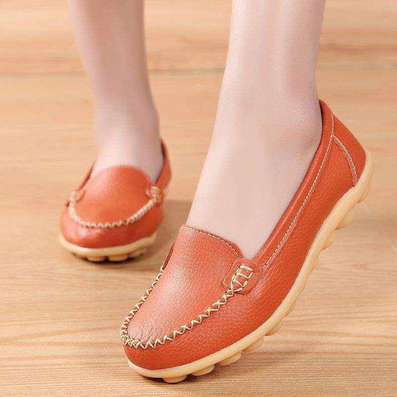 つま先 隠れる サンダル フラットソール レディース 夏 軽やか 通気性 かかとが隠れる オレンジ 35-41