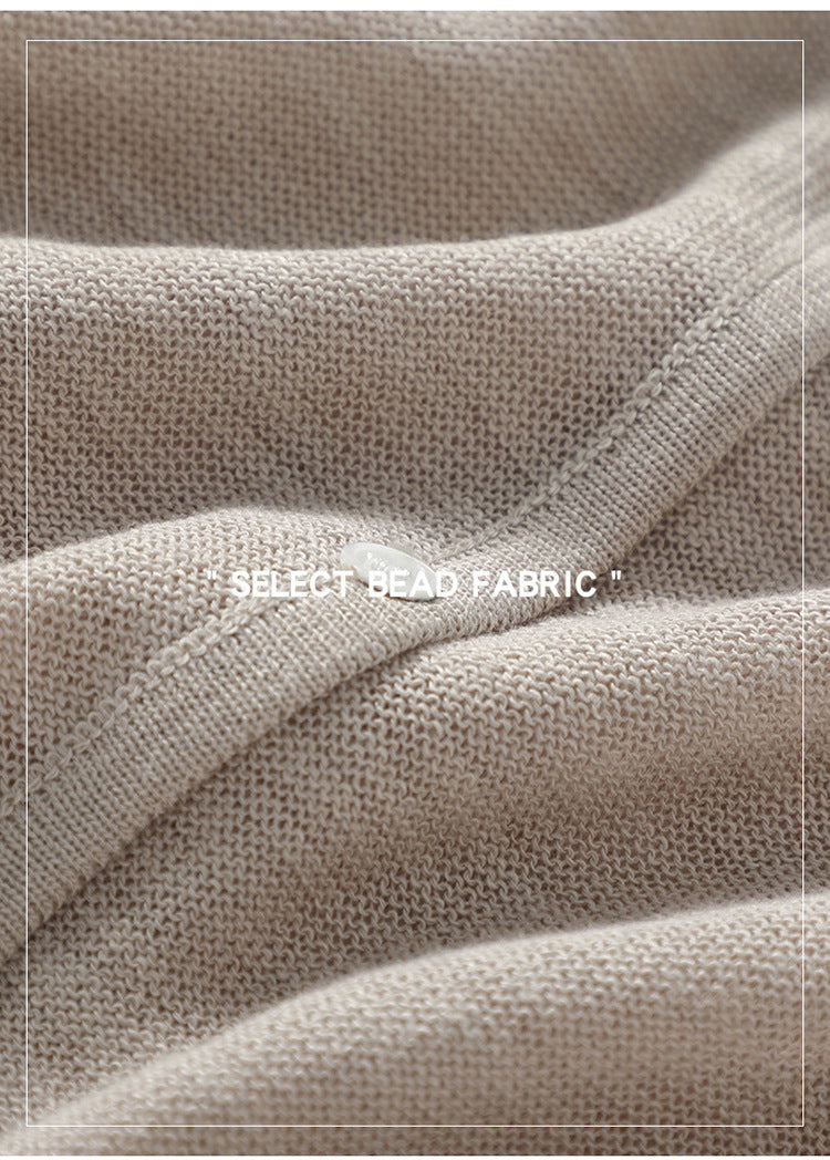 薄手日焼け止めジャケット 2023年夏新作ニット多用途長袖ラウンドネックトップスレディースアウターバンブーリネンルーズカーディガン