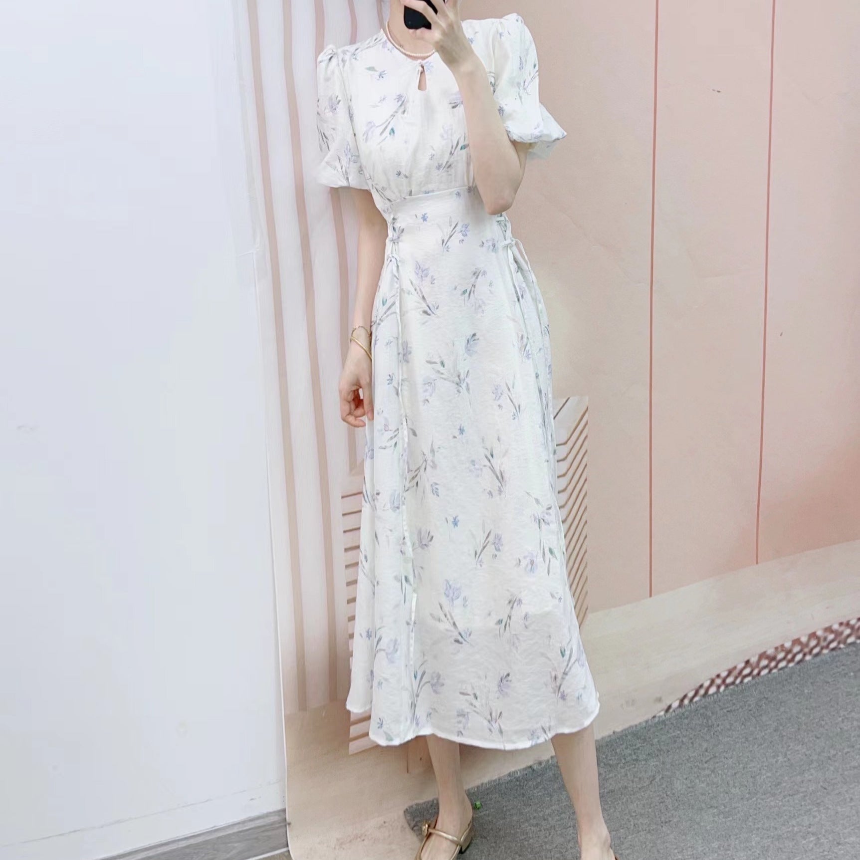 中国風 ワンピース レディース 春 夏 半袖 漢風 おしゃれ デザイン