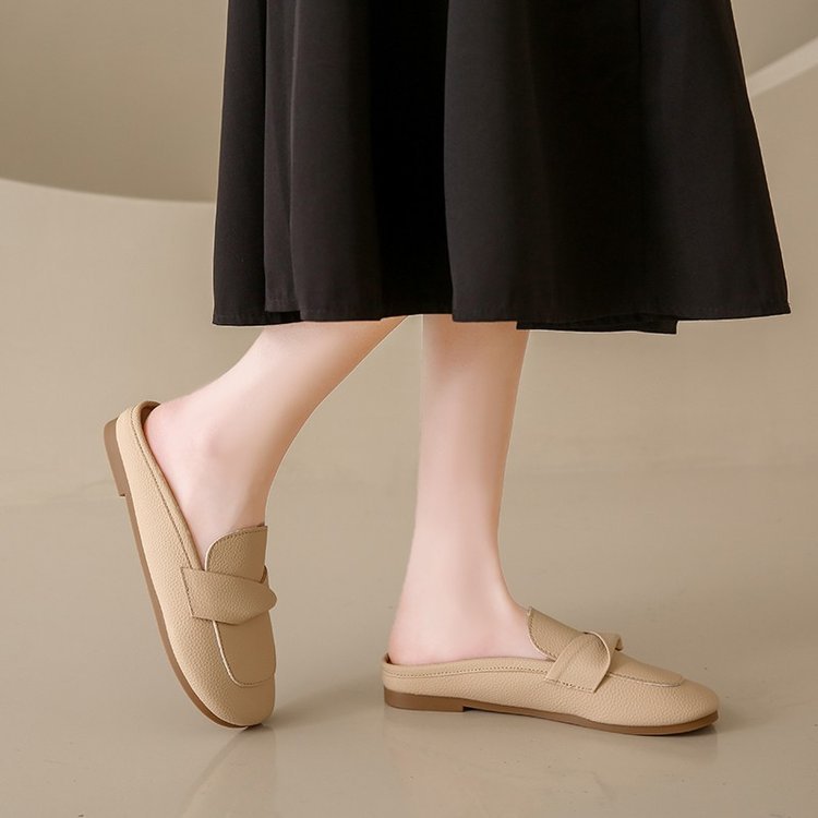 ローファー レディース ソフト底 痛くない 柔らかい 履きやすい かかとなし ローヒール カーキ オフホワイト