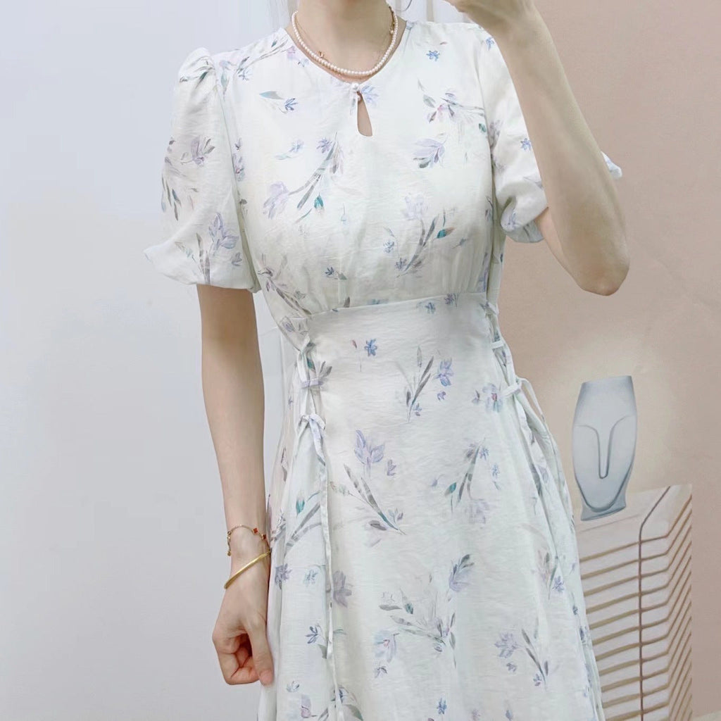 中国風 ワンピース レディース 春 夏 半袖 漢風 おしゃれ デザイン